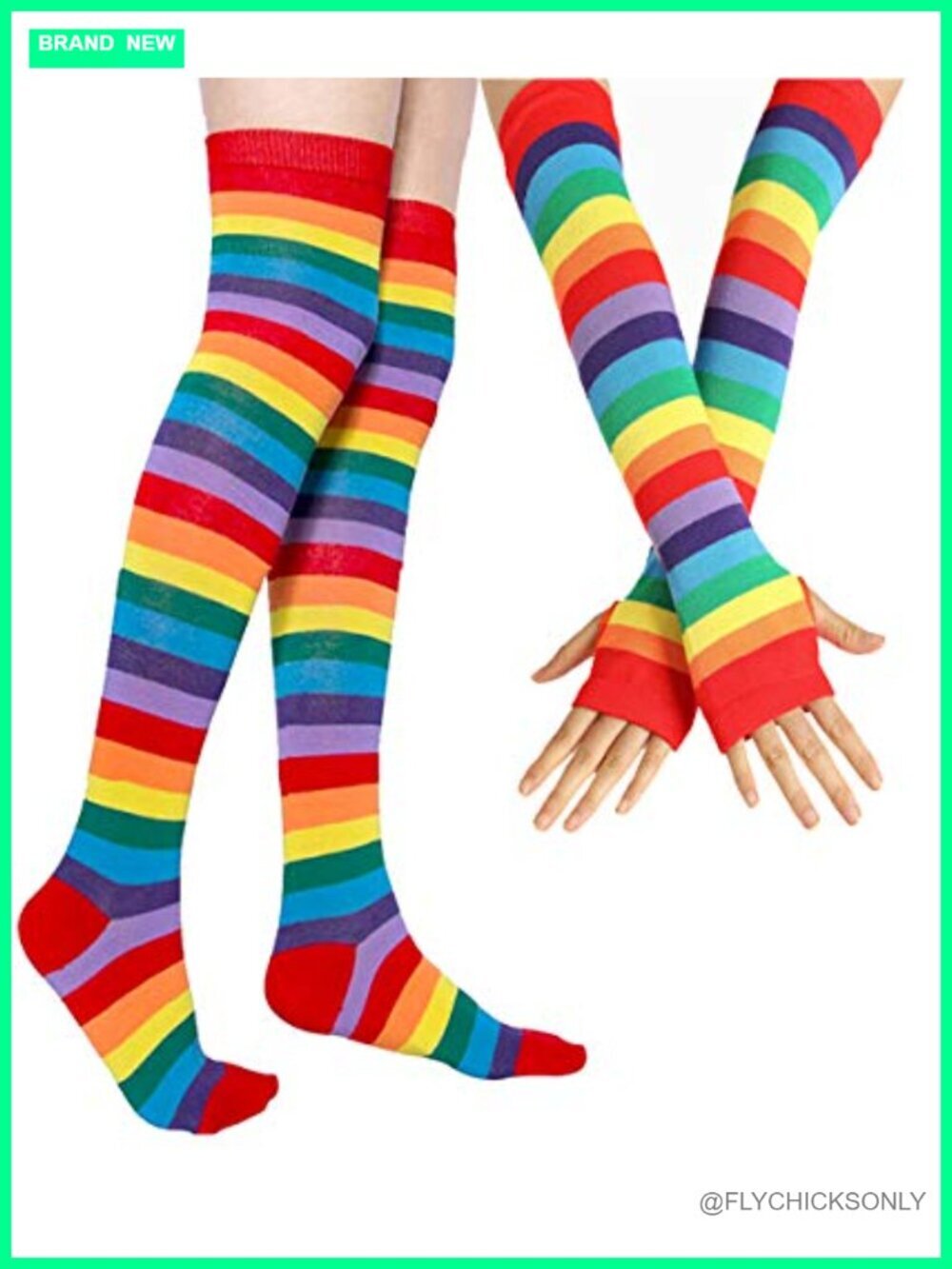 Over Knee Thigh High Socks Gloves Set Cosplay Accessories Arm Leg Warmers